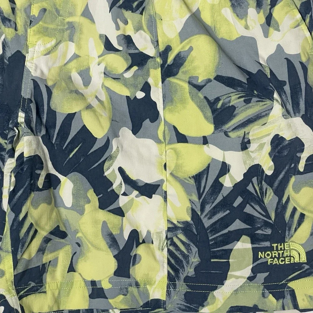 The North Face‎ Class V Printed Green Tropical Pull On Shorts Mens L Coastal